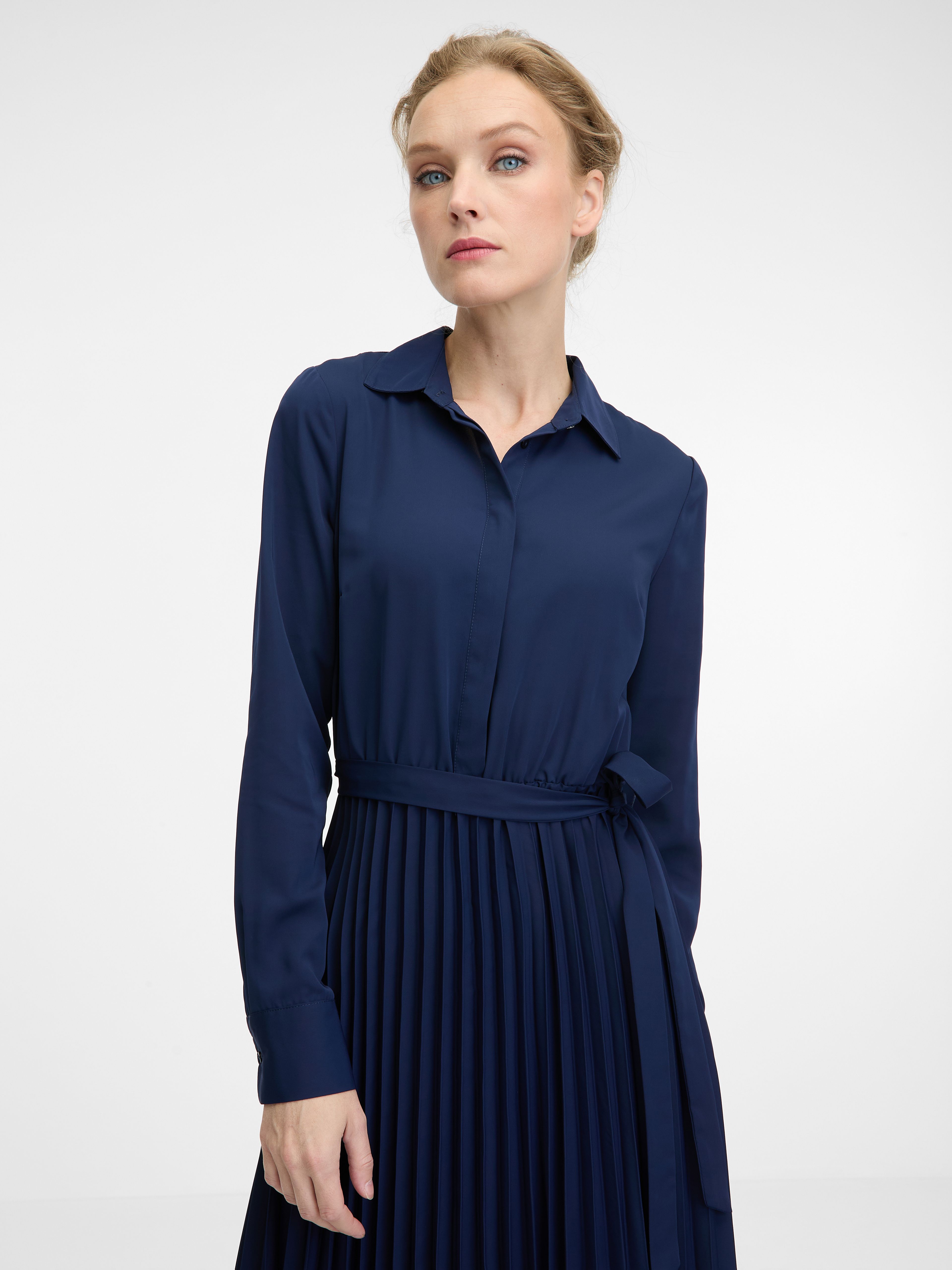 Dunkelblaues Damen-Midikleid ORSAY