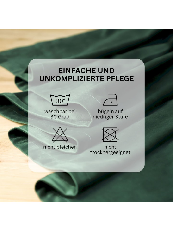 Tom Tailor TT Ösenvorhang VelvetSignature 140 x 250 cm in Grün günstig kaufen 140 x 250 cm