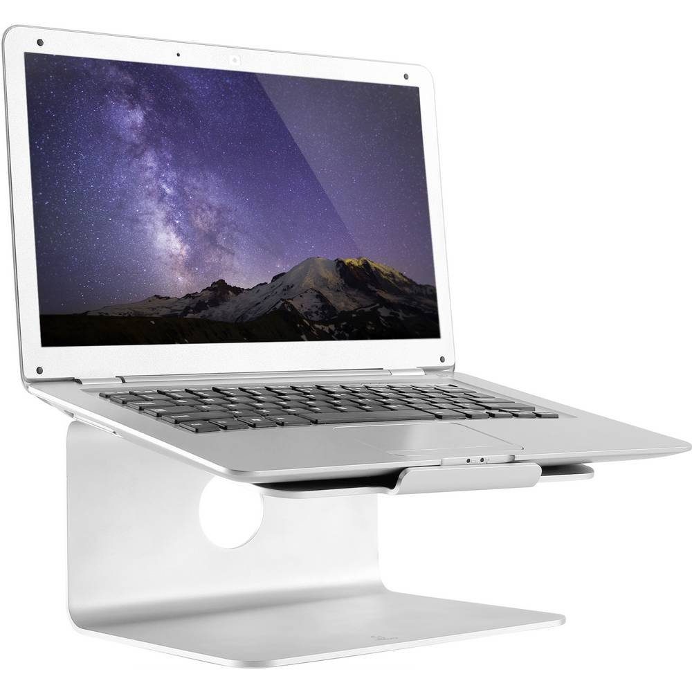 Renkforce Aluminium Laptoperhöhung mit drehbarem Fuß für Laptop-Ständer