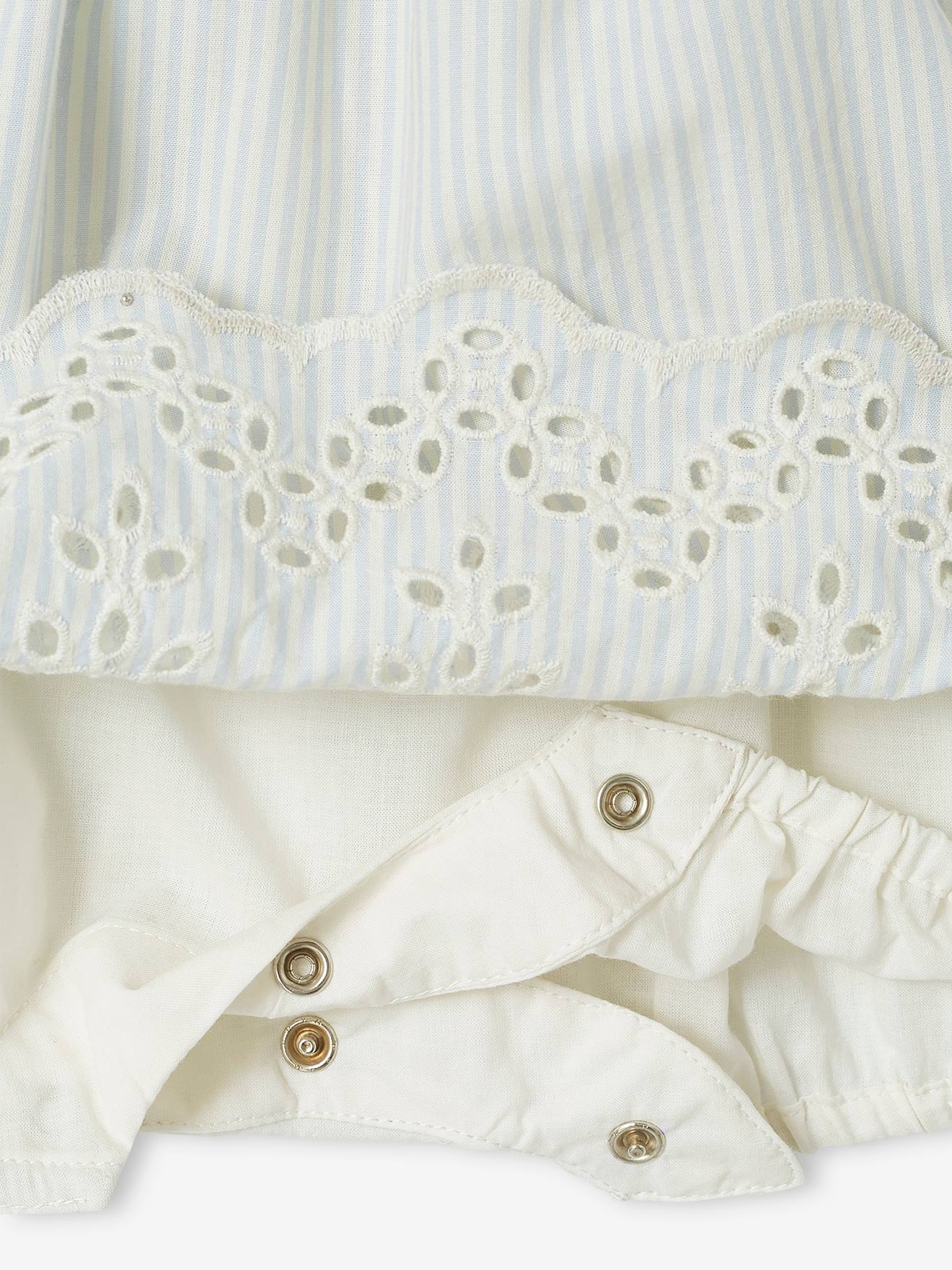 Vertbaudet Festliches Baby Kleid mit Body - hellblau