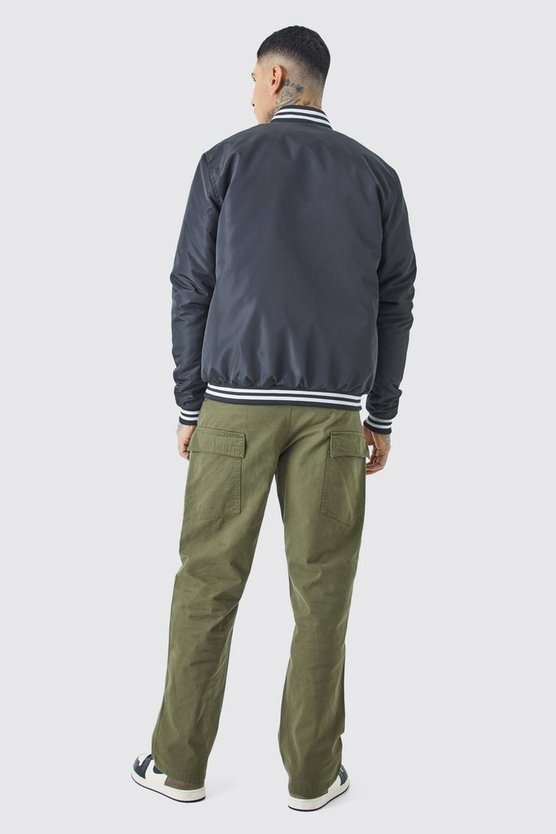 Tall Nylon-Jacke mit Aufnähern