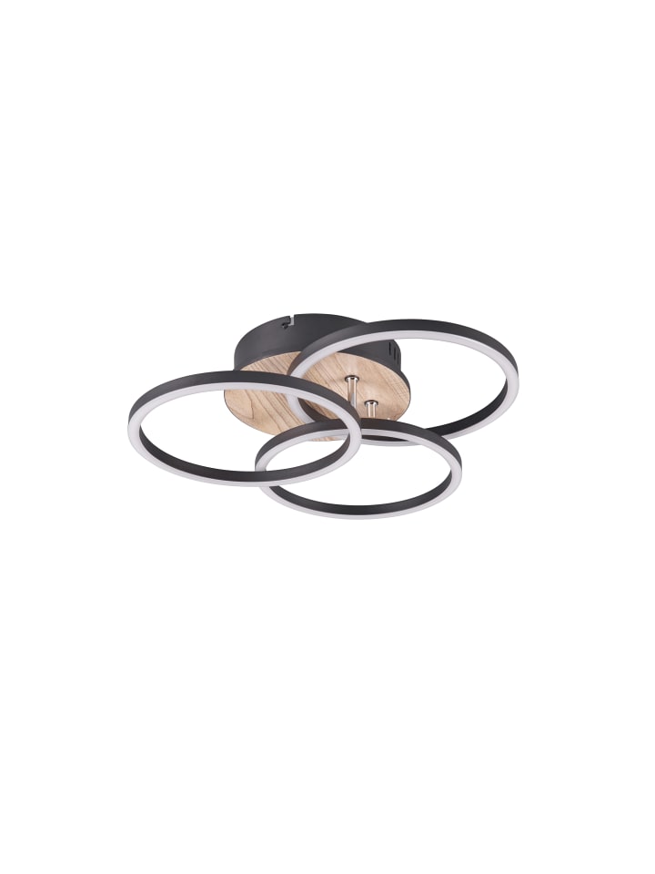 Reality Leuchten Deckenleuchte CIRCLE in Holznachbildung günstig kaufen onesize