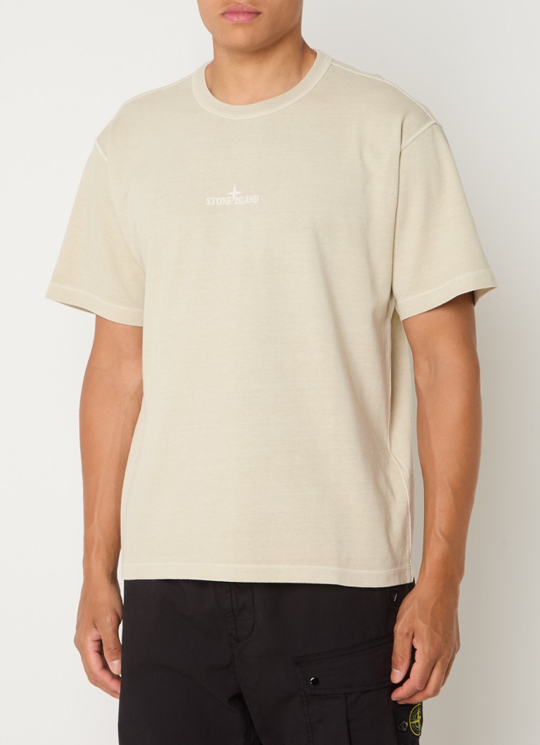 Tricou Stone Island 22258 cu logo brodat