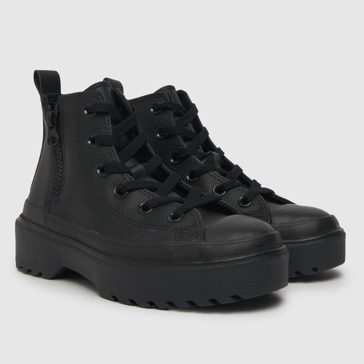 Converse svarta all star lugged lift hi juniorsneakers