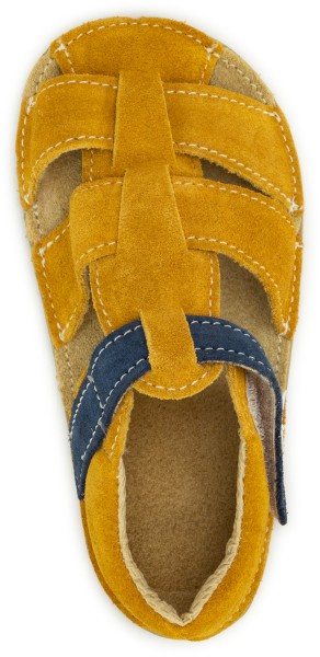 EF Barefoot Kids ~ Sam Leder Sandale ~ Cognac
