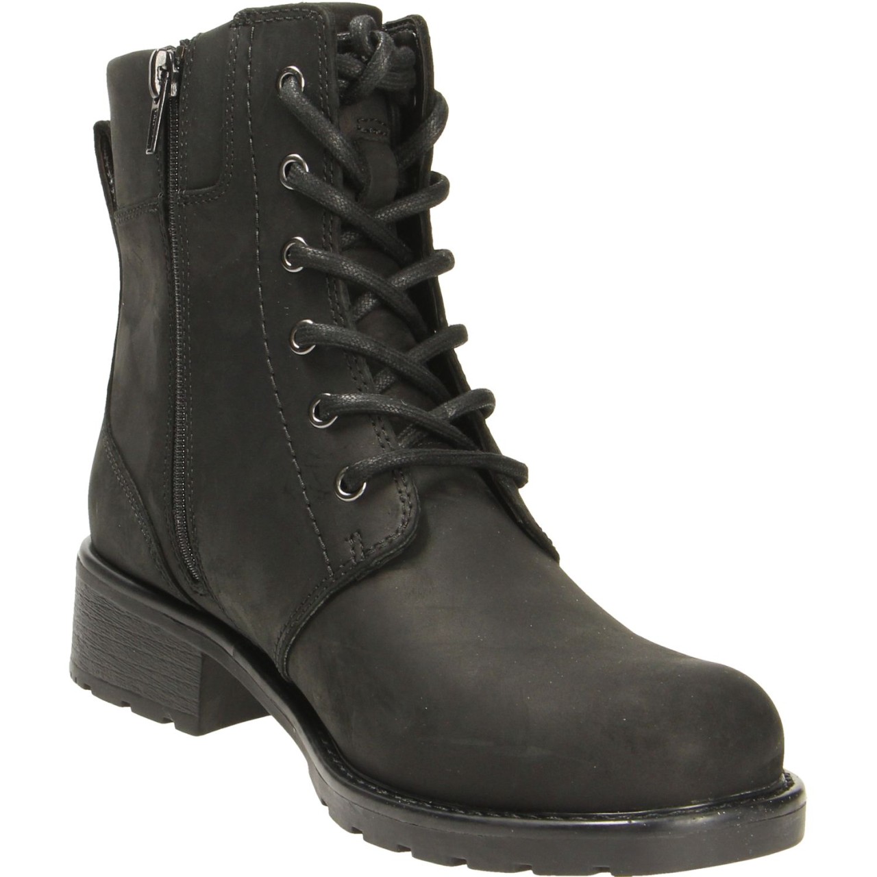 CLARKS Schnür-Stiefeletten schwarz