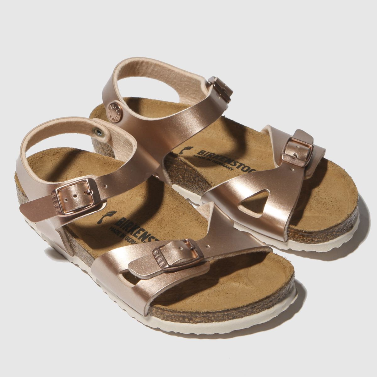BIRKENSTOCK bronze rio flickor småbarnssandaler