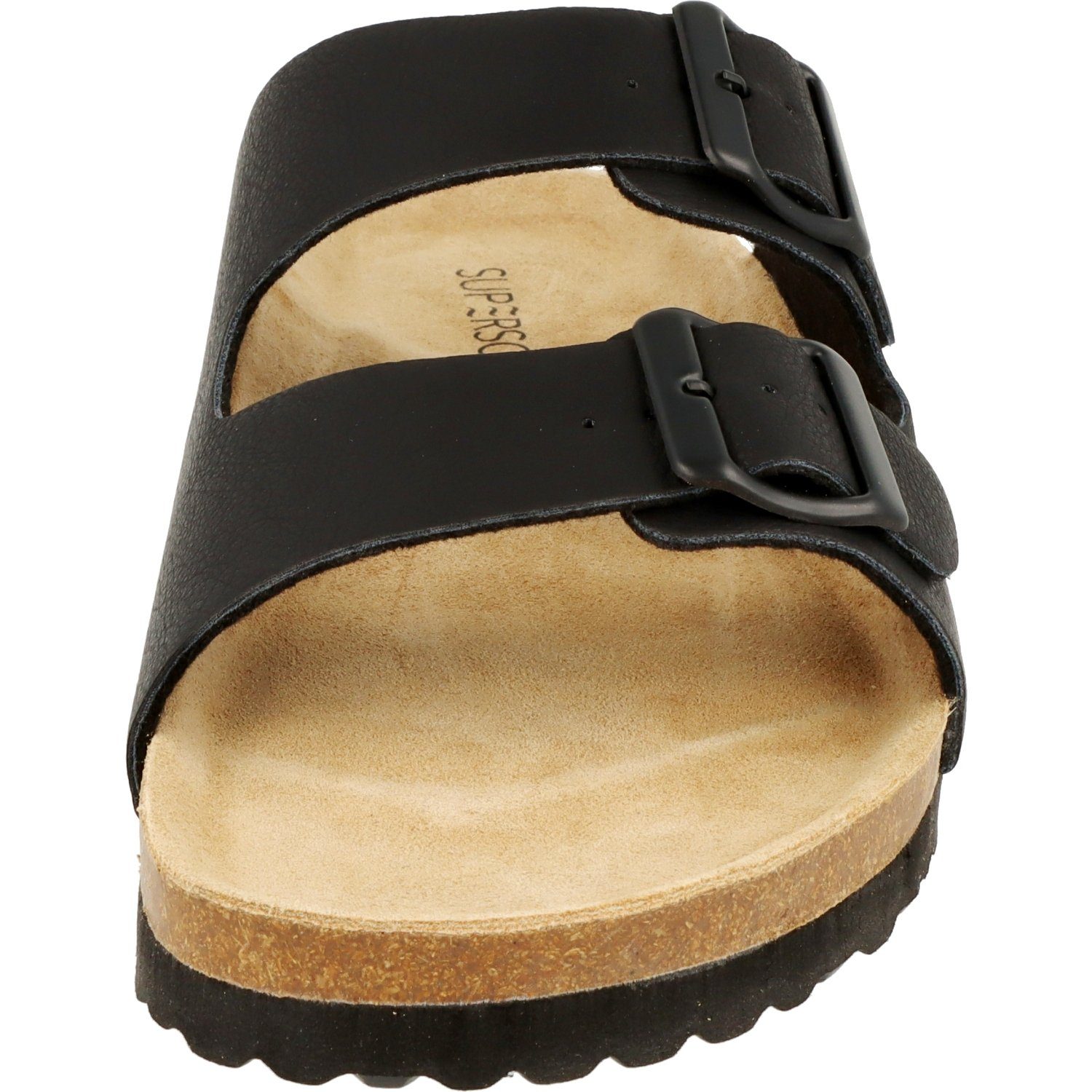 SUPERSOFT Herren 174-108 Komfort Sandalen Lederfußbett Pantolette