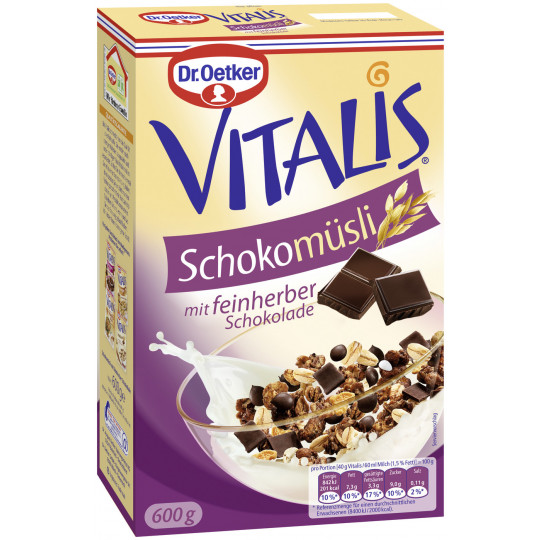 Dr.Oetker Vitalis Müsli Schoko feinherb 600G