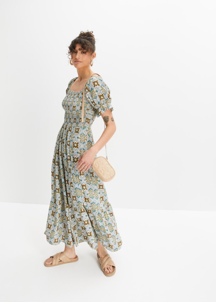 Maxikleid mit Smock