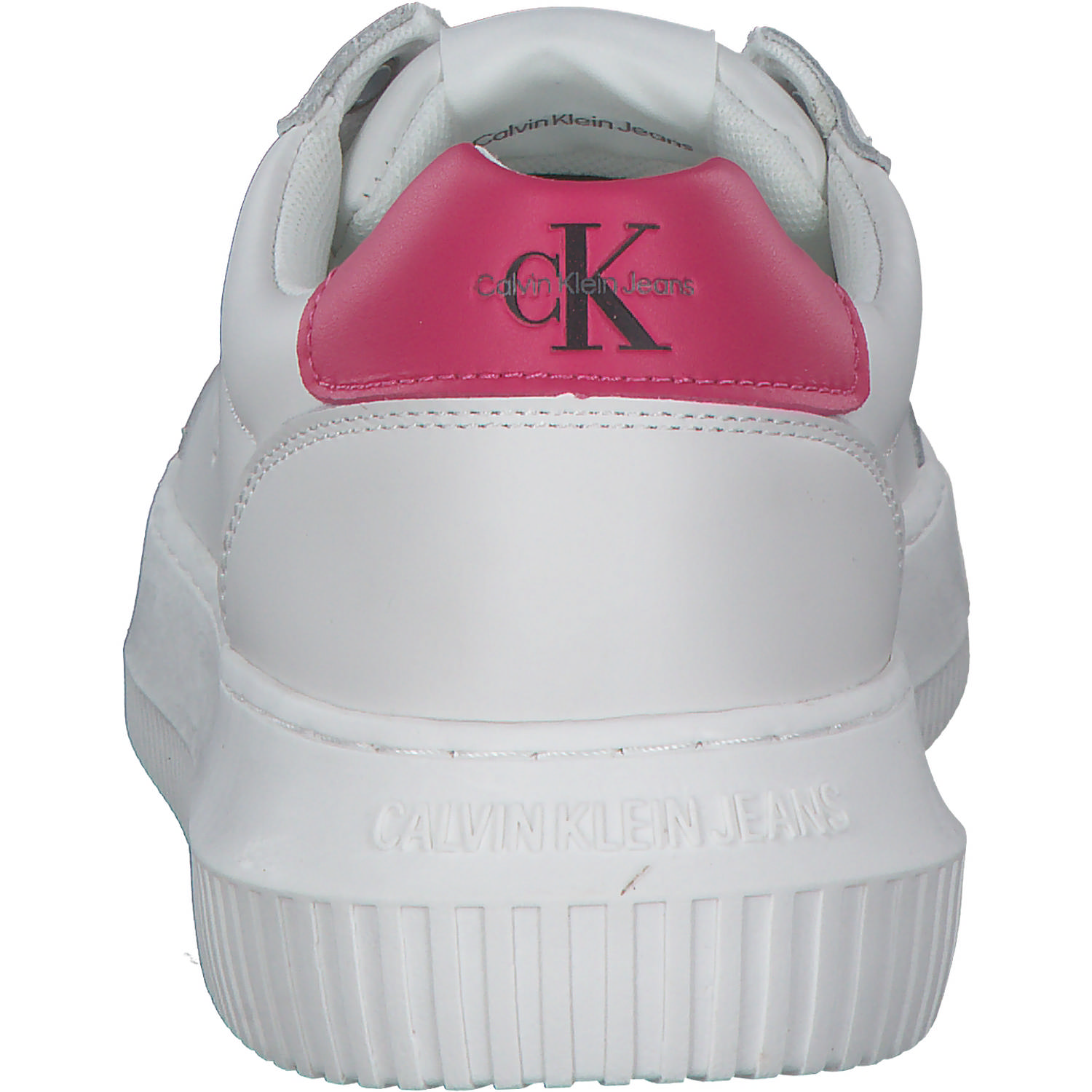 Calvin Klein YW0YW00823, Sneakers Low, Damen, white / raspberry