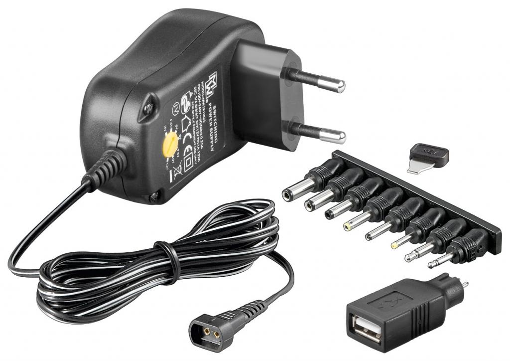 GooBay EcoFriendly Universal Netzteil 1000 mA 3-12 V mit 8 DC   1 USB Adapter Netzstecker