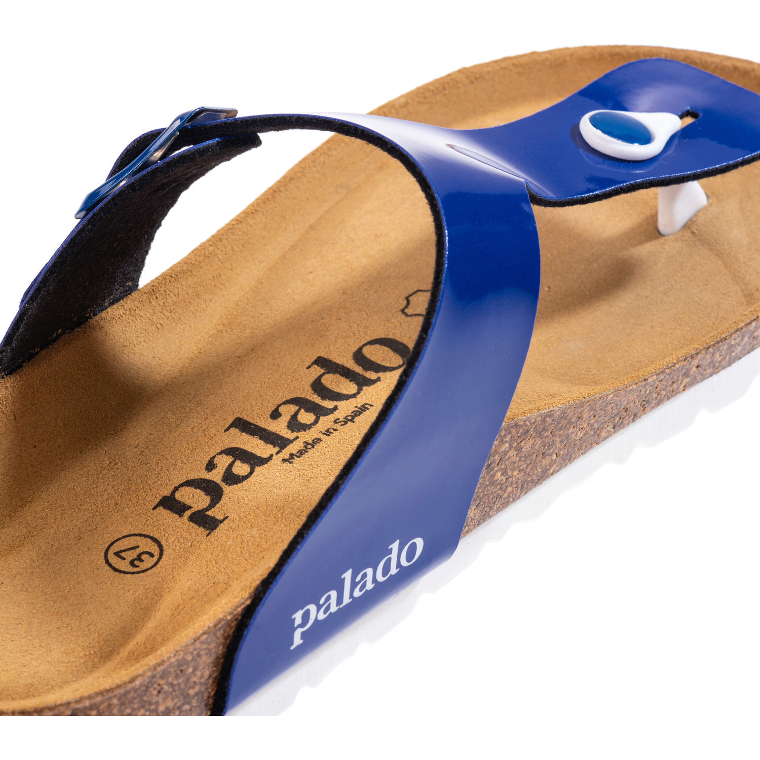 Palado Kos Lack, Zehentrenner, Damen, Blau
