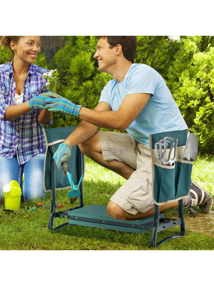 COSTWAY 2 in 1 Kniebank für Garten in Grün günstig kaufen onesize