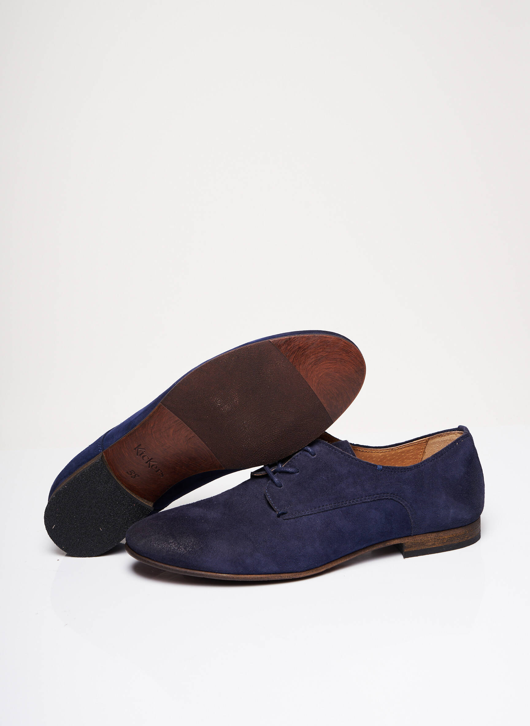 Kickers Derby Femme couleur bleu