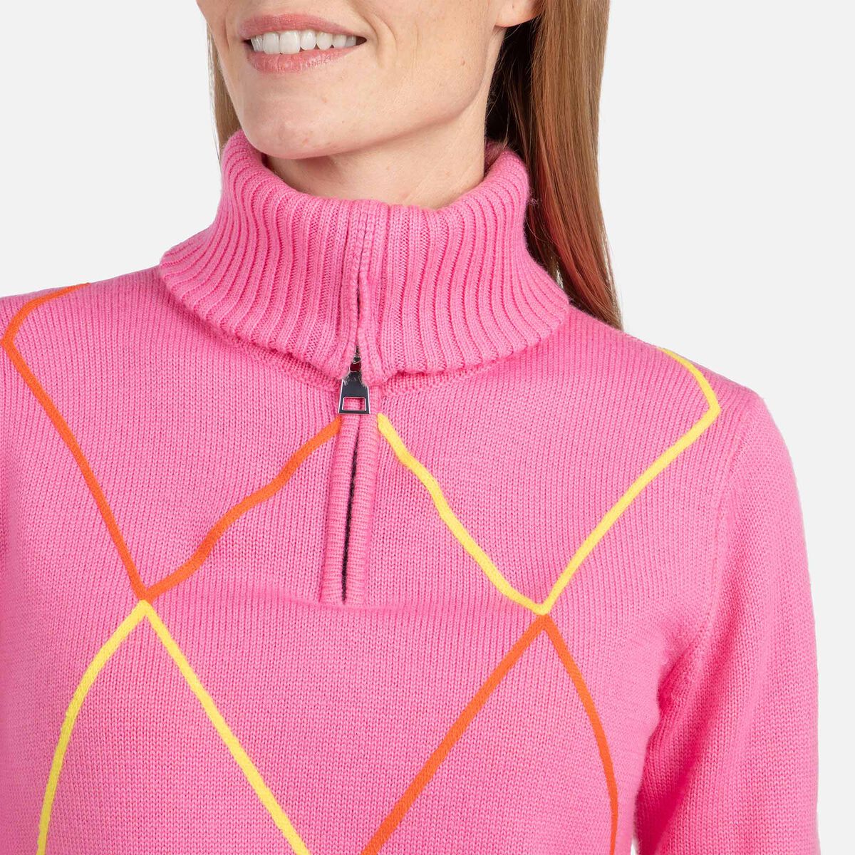 Damenpullover mit halblangem Reißverschluss JCC