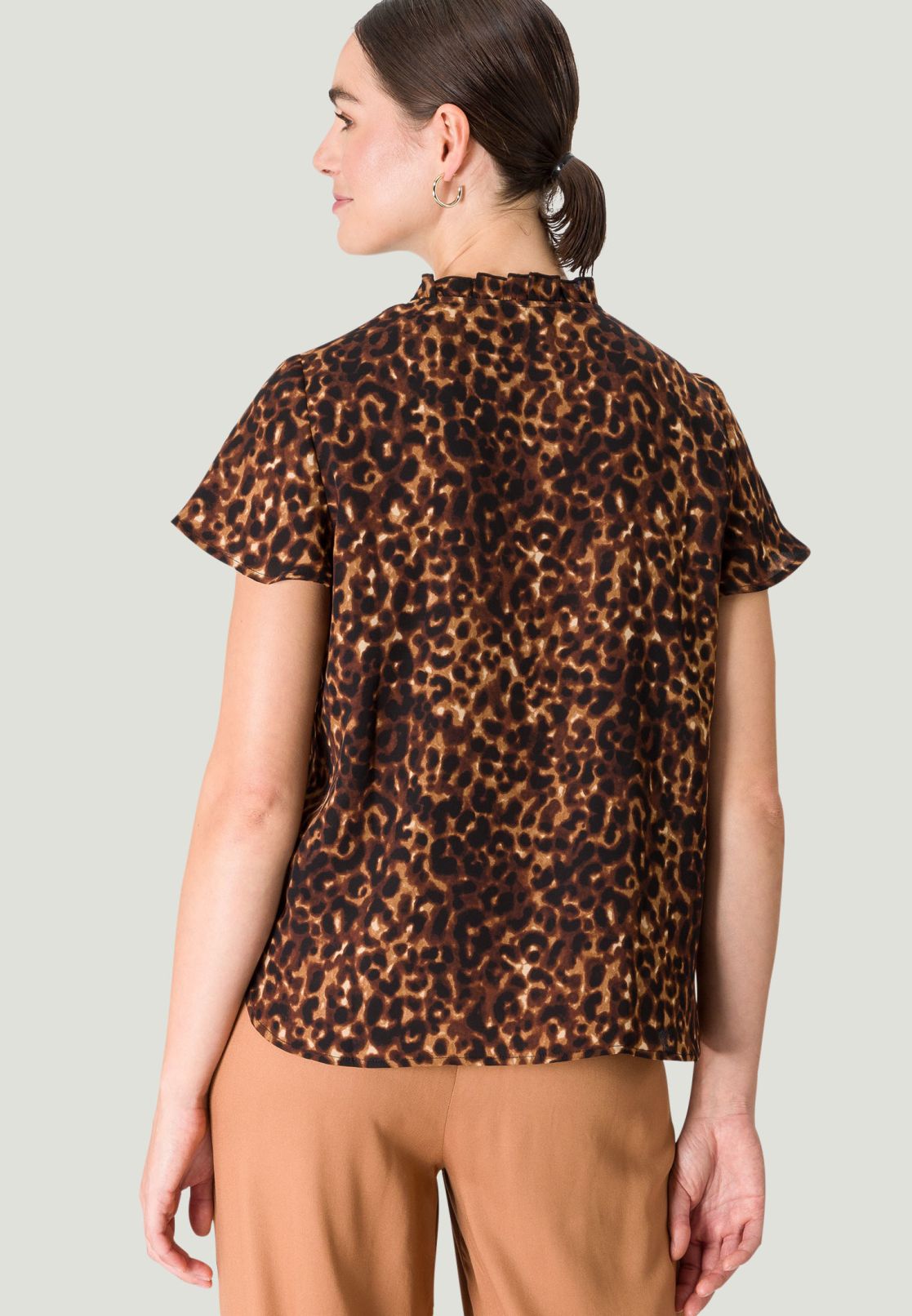 Bluse mit Leoprint