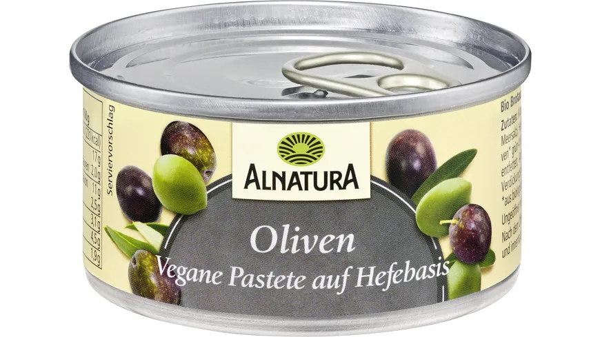 Alnatura Bio Vegane Pastete auf Hefe-Basis Olive 125 g