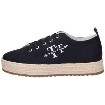 Tom Tailor Plateau Sneaker in blau