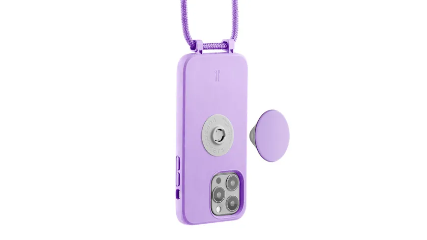 Just Elegance + PopSockets Case f. iPhone 14 Pro (6.1'') Lavendel