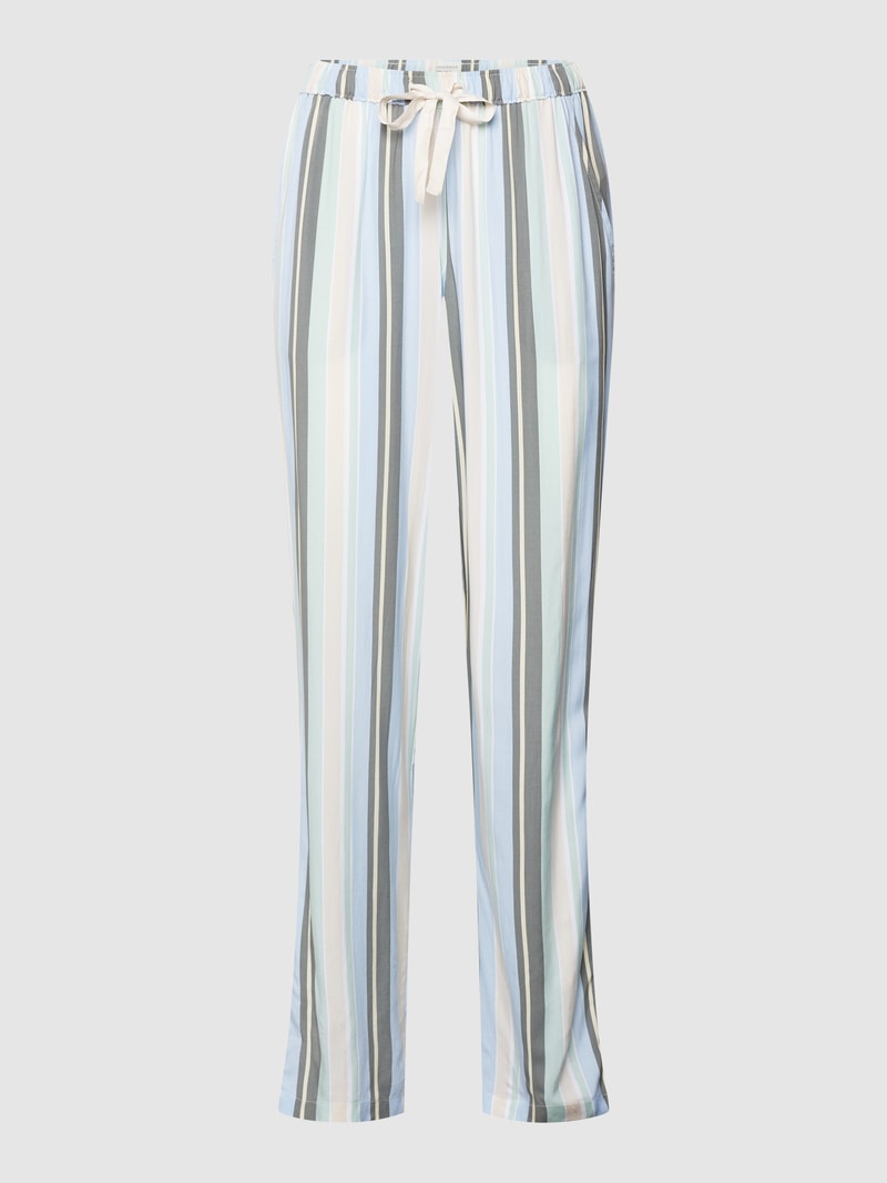 Pyjama-Hose mit Streifenmuster in hellblau