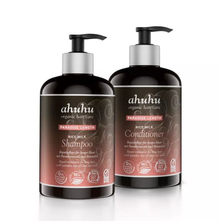 PARADISE LENGTH Rice Milk Shampoo & Conditioner XXL Set