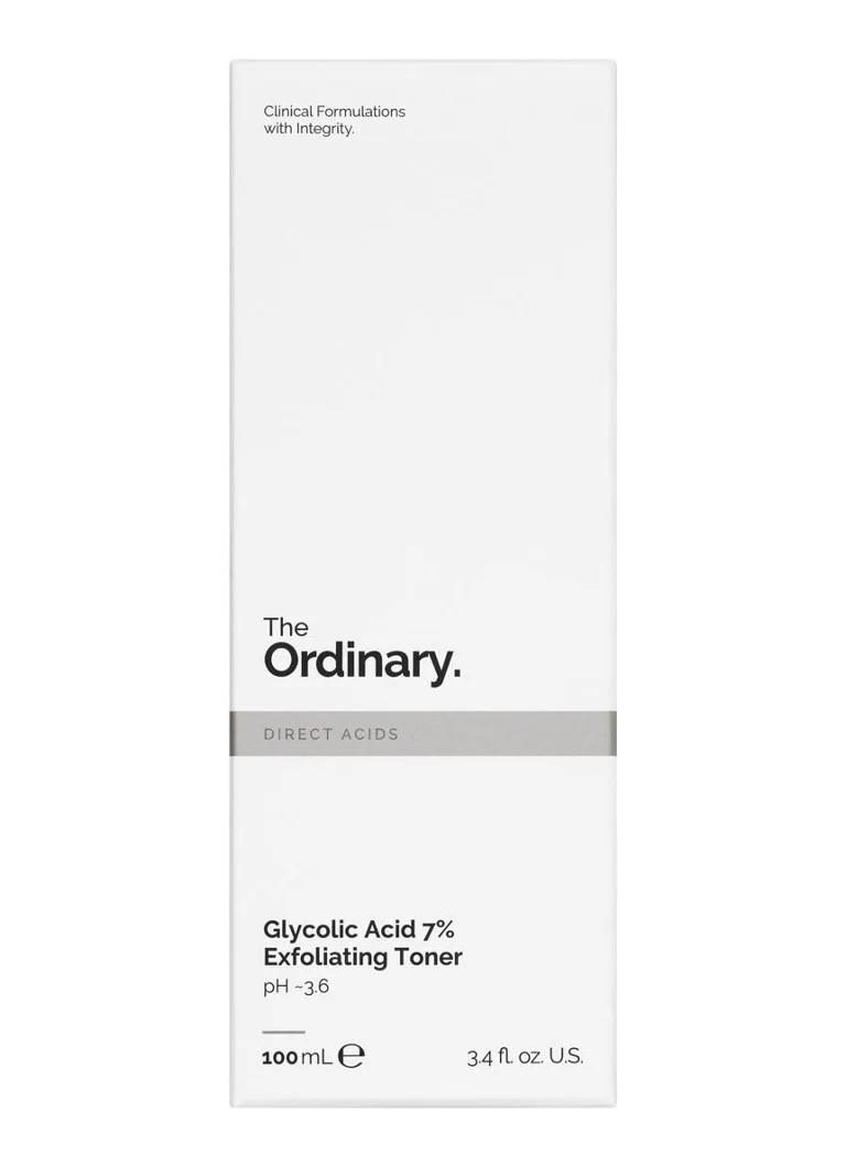 The Ordinary glikolskābes 7% pīlinga šķīdums - gezichtsscrub