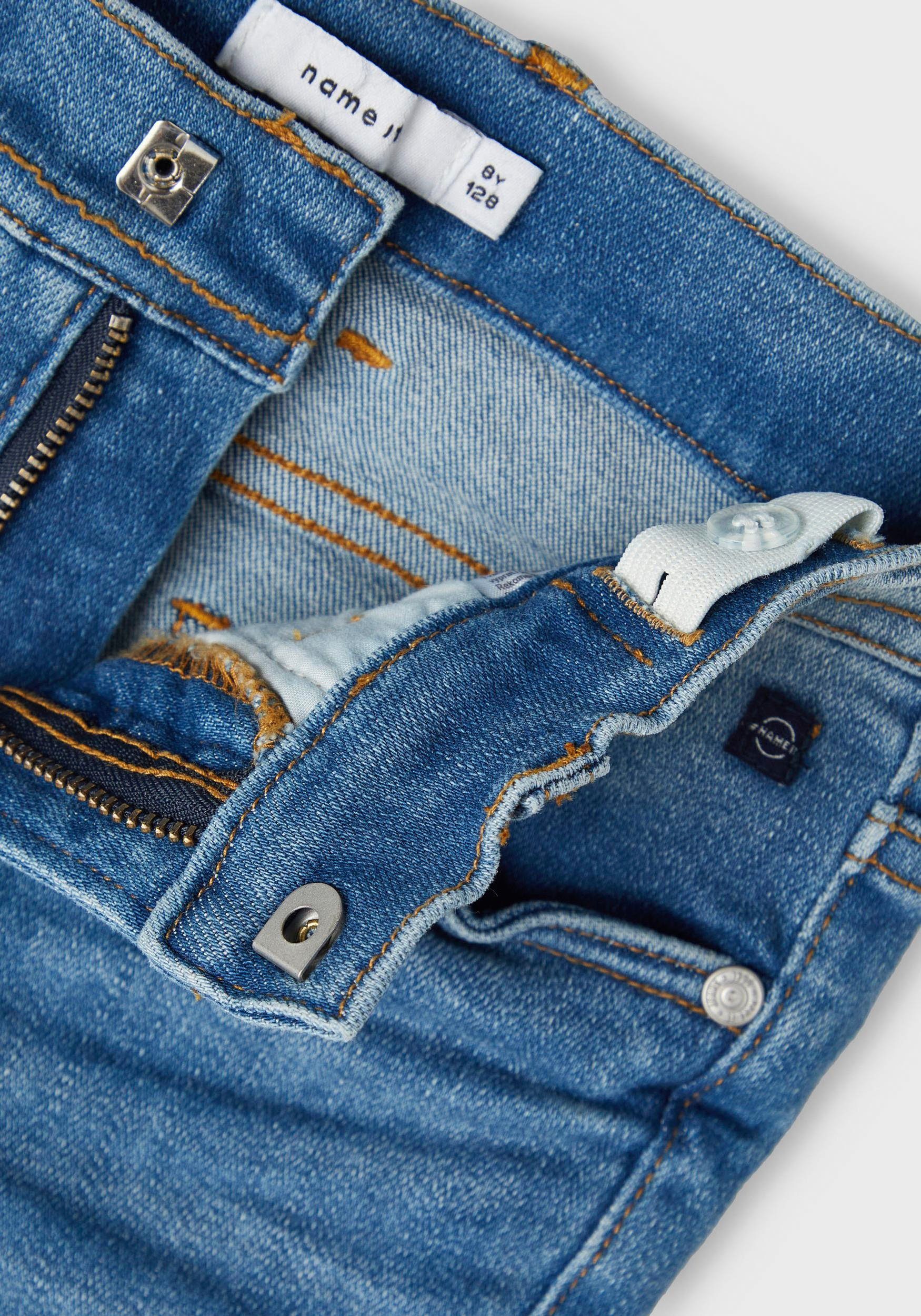 Name It Slim-fit-Jeans NKMTHEO XSLIM JEANS 1410-UR NOOS mit Destroyed Effekt