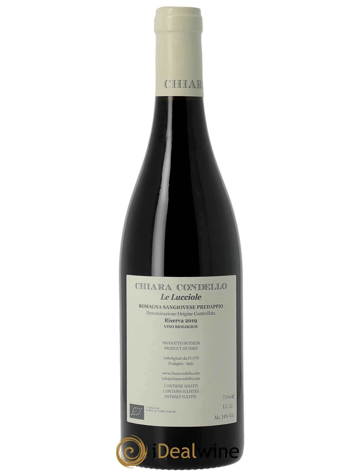 Sangiovese Di Romagna Predappio DOC Chiara Condello Le Lucciole  2019 - Lot de 1 Bouteille