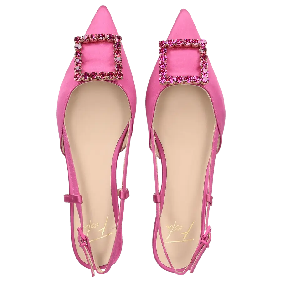 Roberto Festa - Sling-Ballerinas LAVANDA Satin - pink