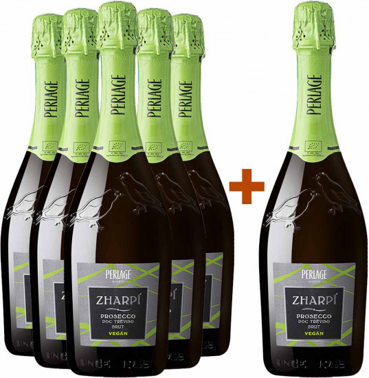 5+1 Paket Zharpì Prosecco DOC brut Bio - Perlage
