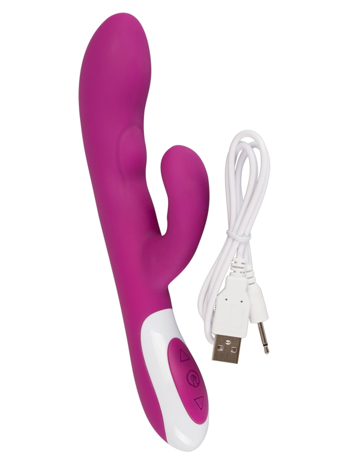 Javida Vibrator mit Wärmefunktion Heating Vibe in lila günstig kaufen 22 cm