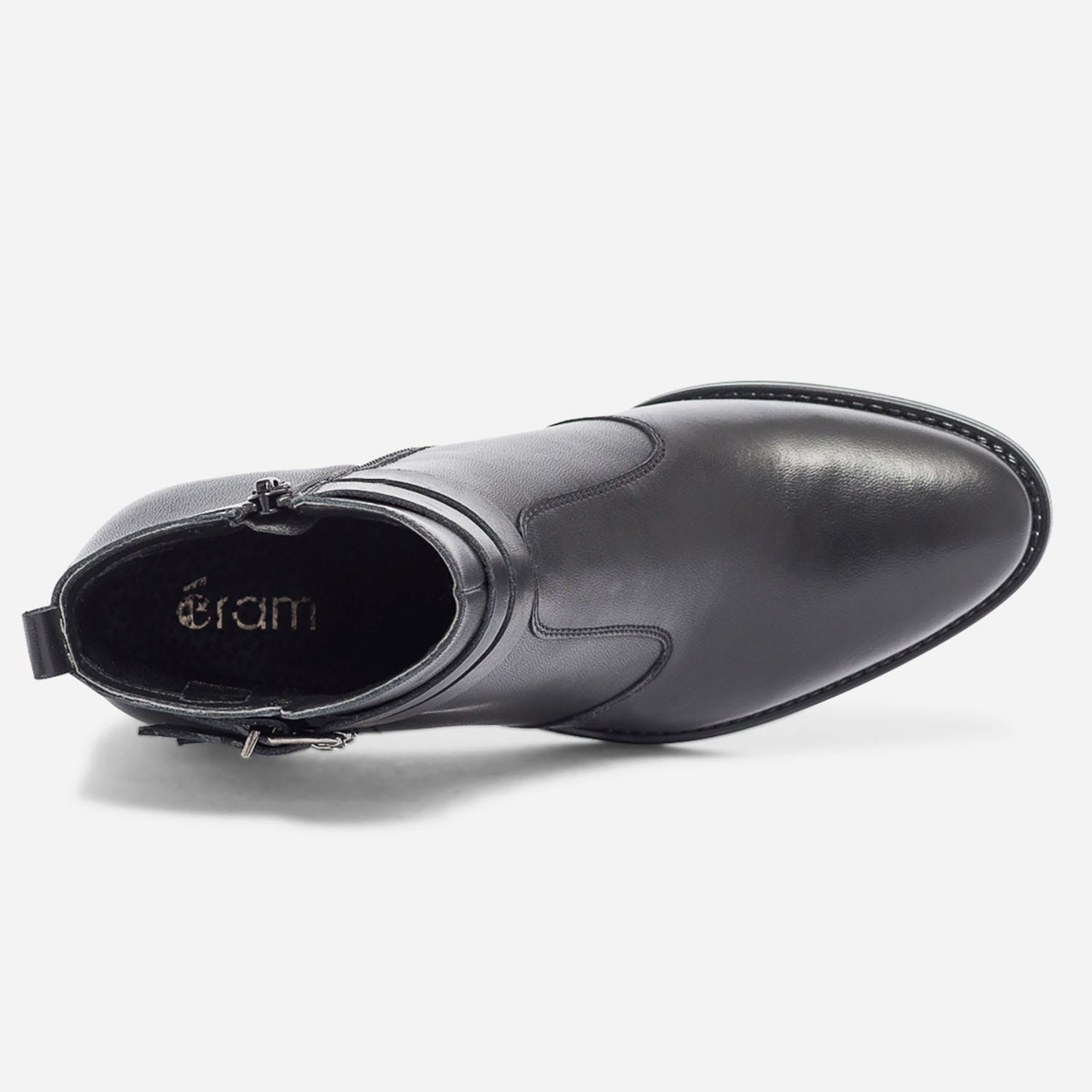 Boots noir en cuir éco-conçu