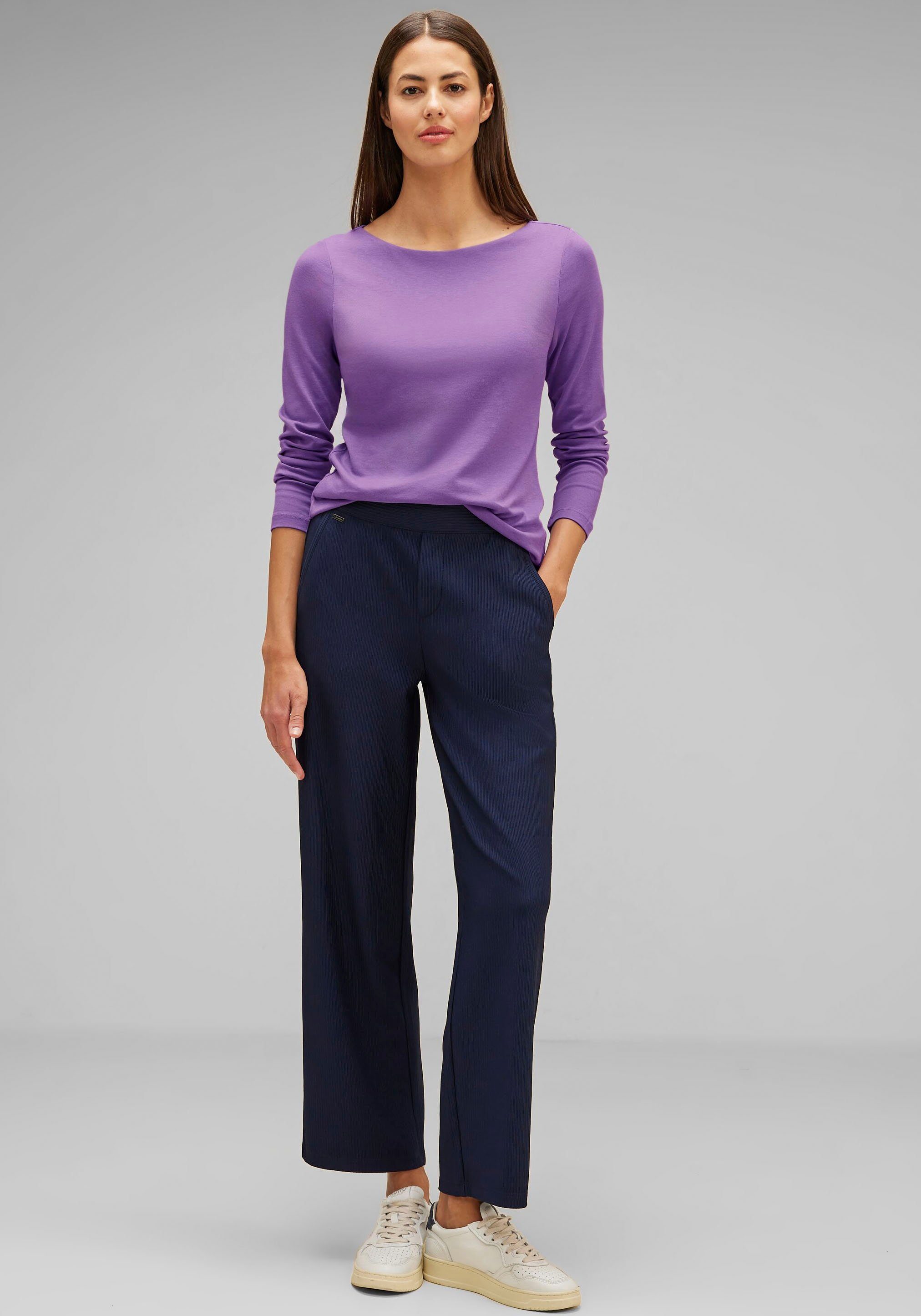 STREET ONE Langarmshirt Basic Langarmshirt in softer Qualität