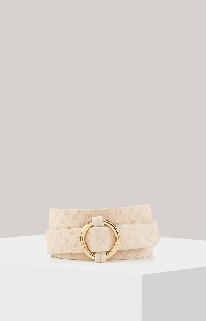 Ledergürtel in Beige