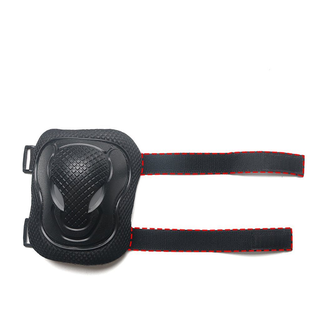 SCOSPORT Protektoren-Set Knieschoner für Kinder (6-in-1-Kinderprotektor, Verstellbares Schutzausrüstungsset), Geeignet zum Rollschuhlaufen, Skateboarden, Skifahren und Radfahren
