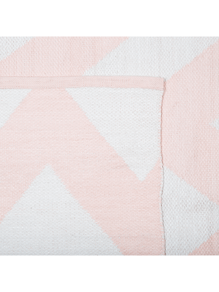 Beliani Outdoorteppich KONARLI in Rosa/Weiß - (W) 160 x (H) 0.3 x (L) 230 cm günstig kaufen onesize