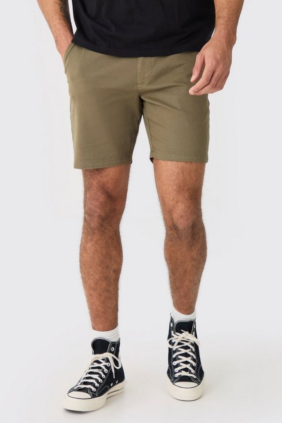Skinny Fit Chino-Shorts