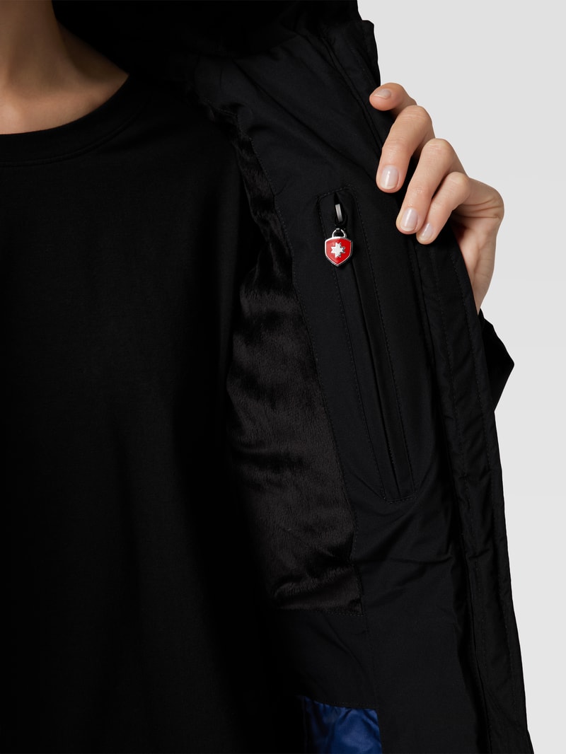 Funktionsjacke mit abnehmbarer Kapuze Modell 'Belvitesse Medium' in marineblau