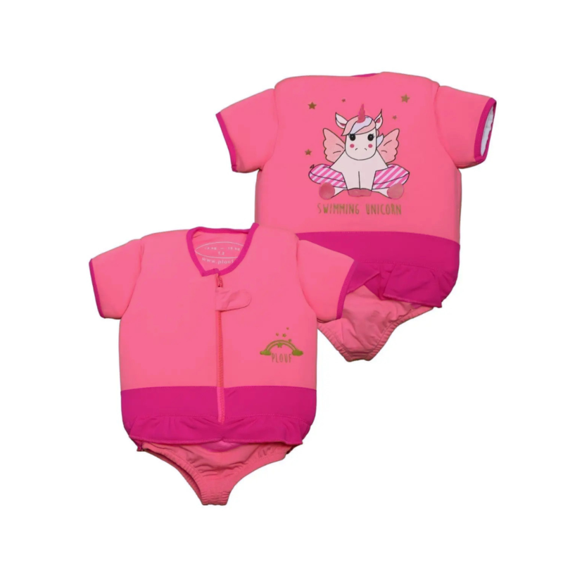 Maillot de bain flottant : Licorne Rose