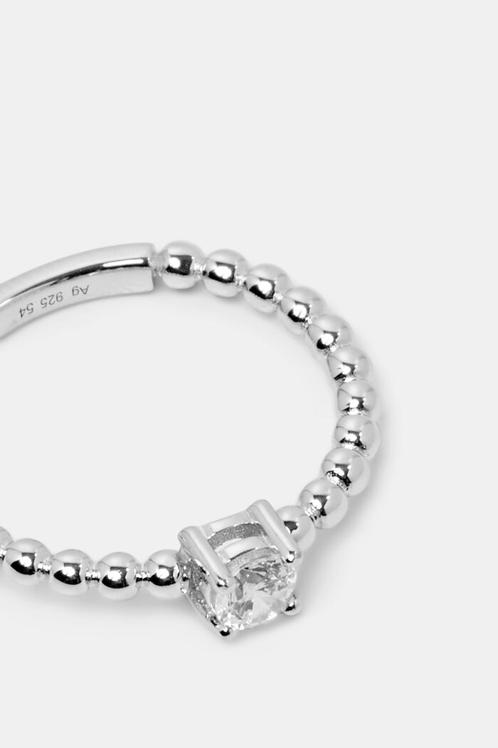 Ring mit Zirkonia, Sterling Silber