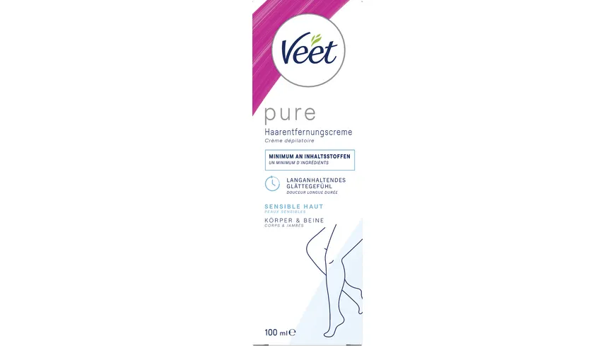 Veet PURE Haarentfernungscreme sensible Haut 100 ml