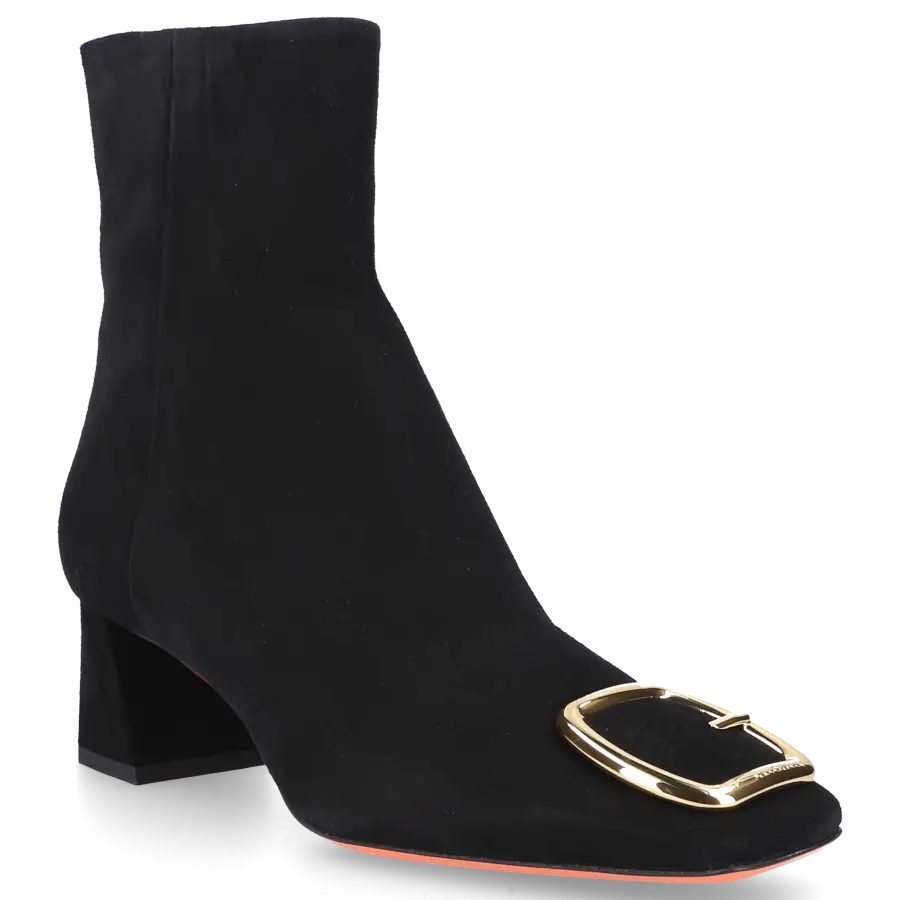 Santoni - Stiefeletten 70230 Veloursleder - schwarz