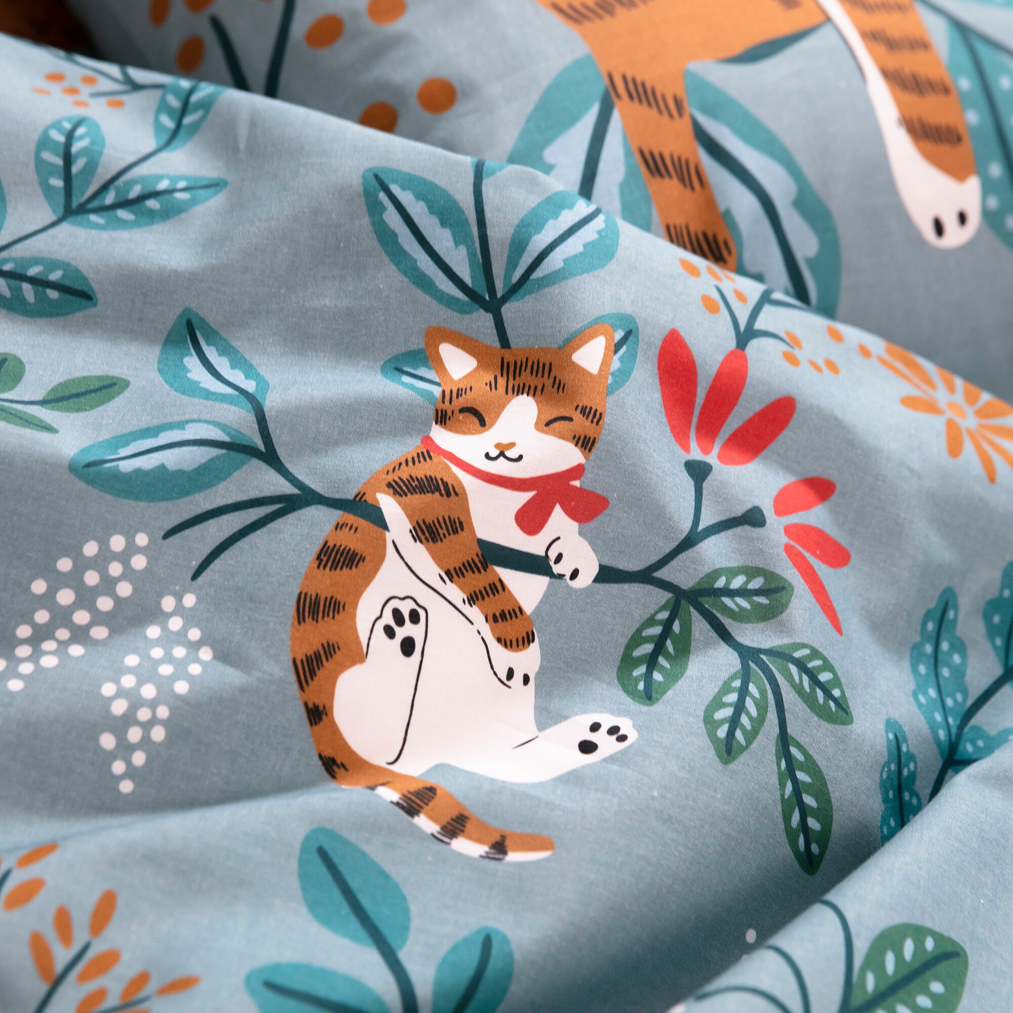 Linge de lit enfant imprimé Châtaigne