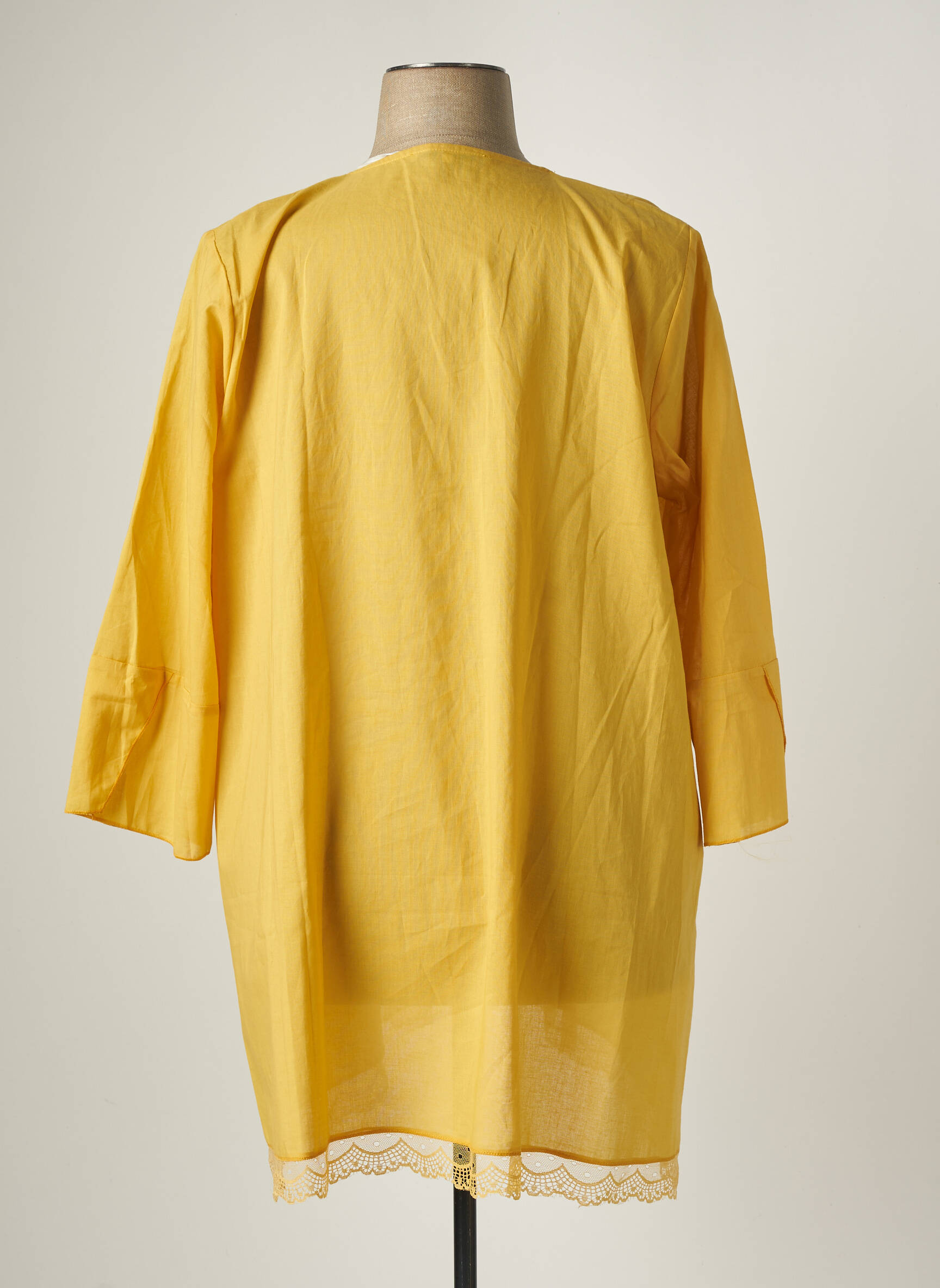 Franck Anna Tuniquemanchelongue Femme couleur jaune