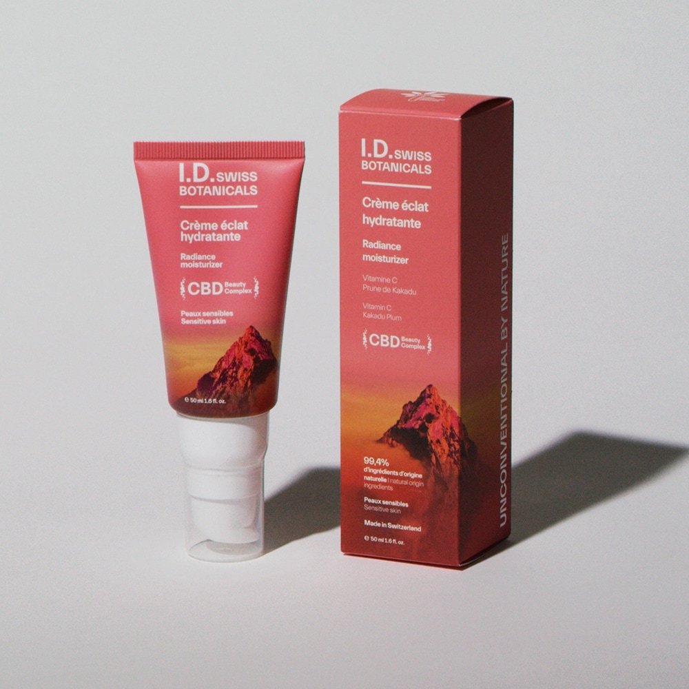 id swiss botanicals Crème Eclat Hydratante Riche en Vitamine C & Vitamine E Crème de Jour