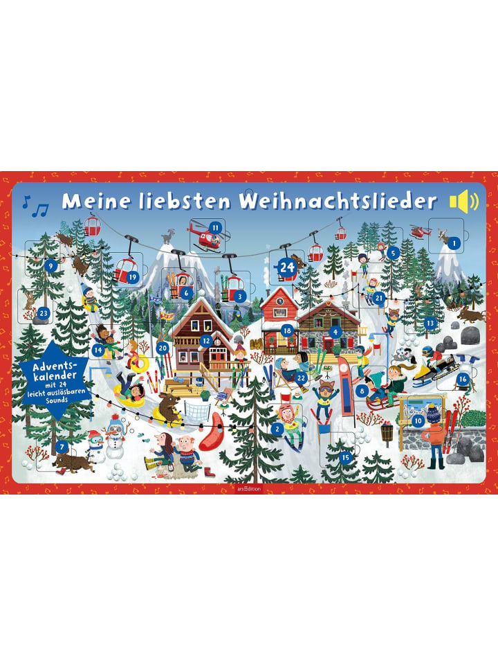ars edition Adventskalender - Meine liebsten Weihnachtslieder günstig kaufen onesize