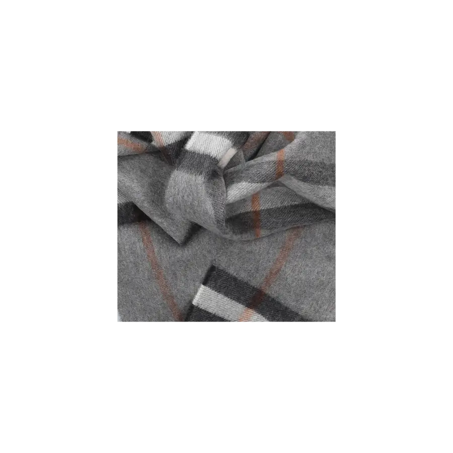 Burberry - Schal 8077881 GIANT CHECK Kaschmir - grau