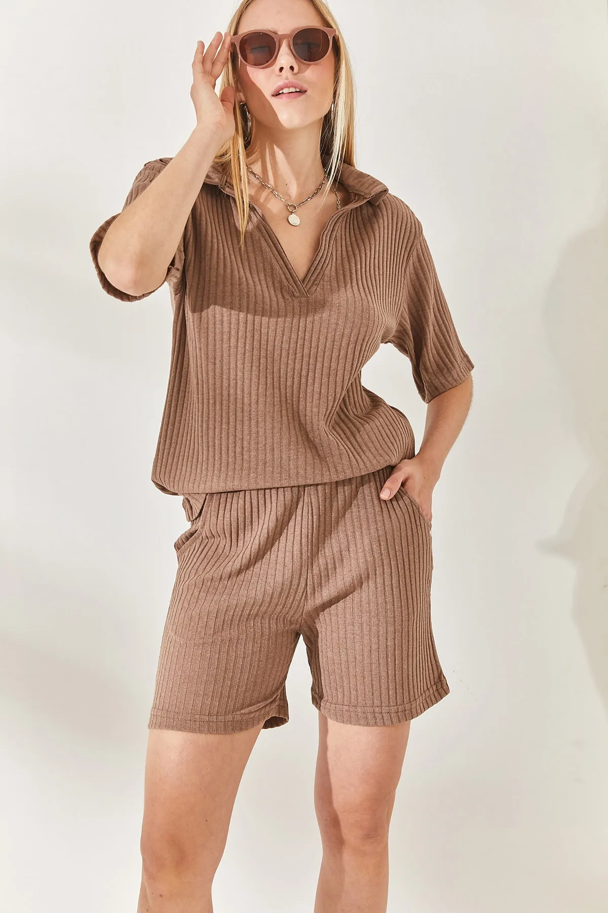 Olalook  Zweiteiler - Braun - Oversized