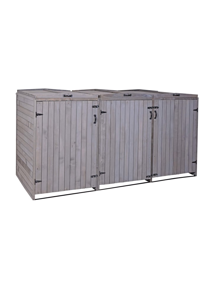 MCW 3er-/6er-Mülltonnenverkleidung H74, Anthrazit-grau günstig kaufen onesize
